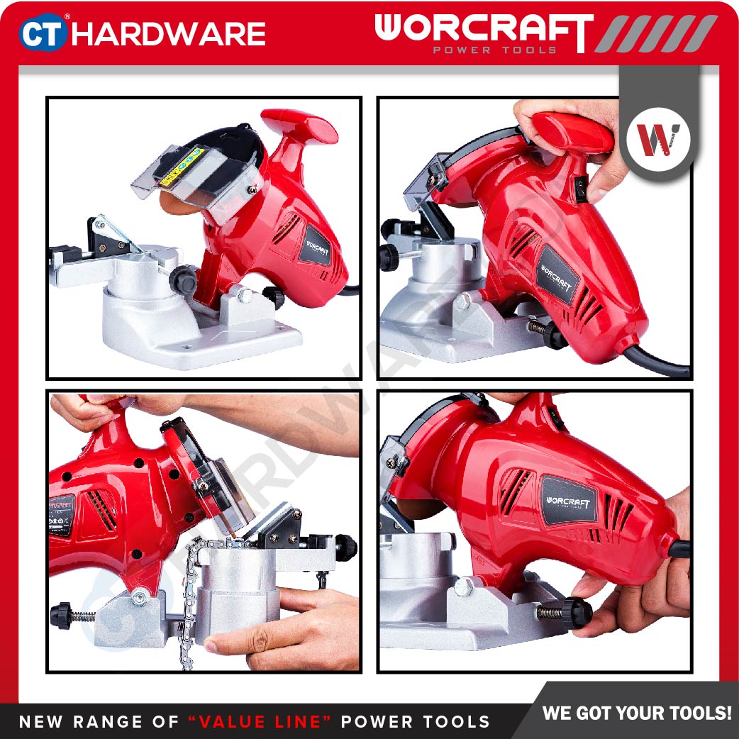 Worcraft SS18-100 Chain Saw Sharpener 180W 6300RPM