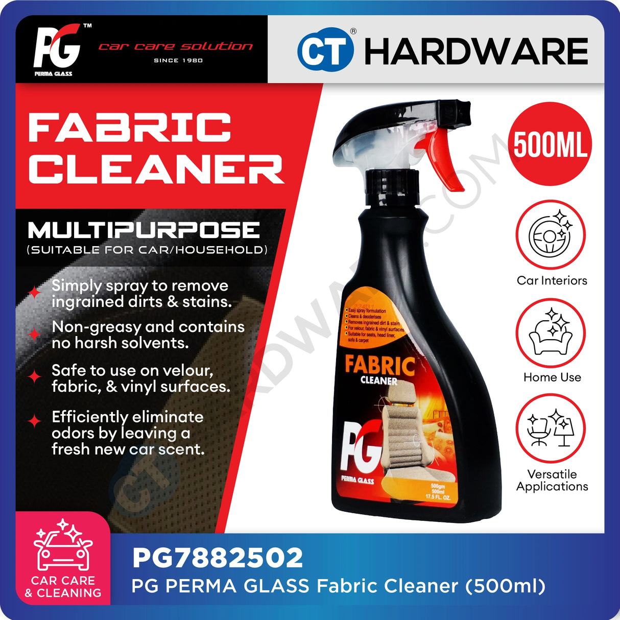 PG Perma Glass PG7882502 Fabric Cleaner 500ml [ 9556817882502 ]