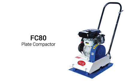 FUJI FC80EY20 PLATE COMPACTOR  FC80 80KG C/W ROBIN ENGINE EY20-3DJ 19MM