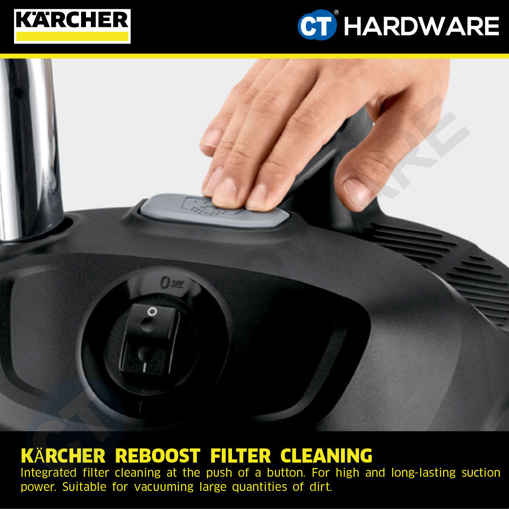 Karcher AD4 PREMIUM Bagless Ash & Dry Vacuum Cleaner 600W 17l [AD4PREMIUM | 16297310]