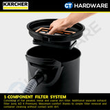 Karcher AD4 PREMIUM Bagless Ash & Dry Vacuum Cleaner 600W 17l [AD4PREMIUM | 16297310]