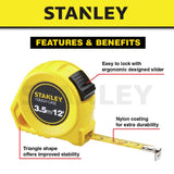 STANLEY STHT30268-8 MEASURING TAPE 3.5M RUBBER GRIP - 1PC [ 30268 ]