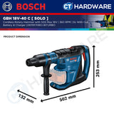 Bosch GBH 18V-40 C SOLO BITURBO Cordless Rotary Hammer with SDS Max 18V 9J [GBH18V40CSOLO]