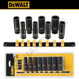 DEWALT DWMT86090-0 1/2" Drive Deep Impact Socket Set | 8-Piece Metric 6-Point Impact Socket Set