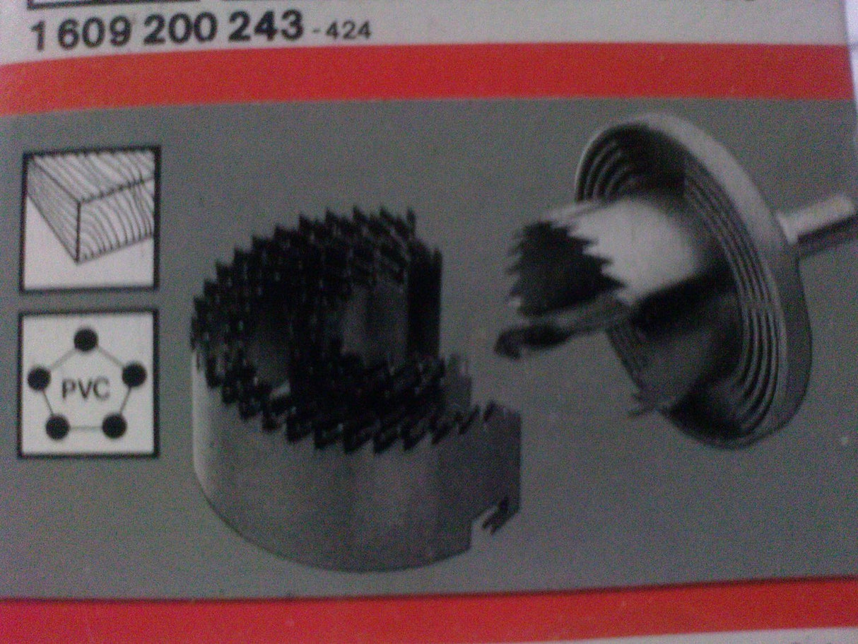 Bosch 8 Piece Hole Saw Set 25, 32, 38, 44, 51, 57, 63, 68 mm 1609200243