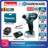 MAKITA TD110DWAE 12V CORDLESS IMPACT DRIVER (12V CXT SERIES)