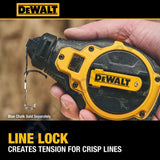 DEWALT DWHT48333BC Bi-Material Chalk Reel Kit with Blue Chalk | 4:1 Fast Rewind Chalk Line Reel