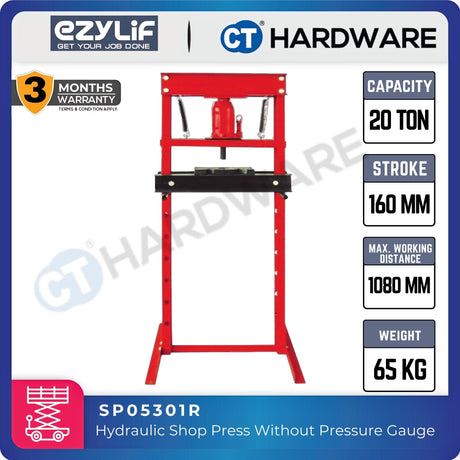EZYLIF SP05-Series Hydraulic Shop Press – SP05201R / SP05301R / SP05602R / SP05303R / SP05501R