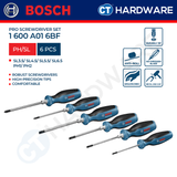 Bosch PRO Screwdriver Set PH/SL 6pcs [1600A016BF]