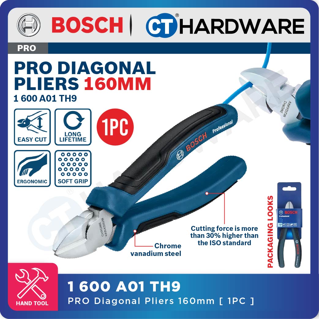 Bosch PRO Diagonal Side Cutters 160mm [1600A01TH9]