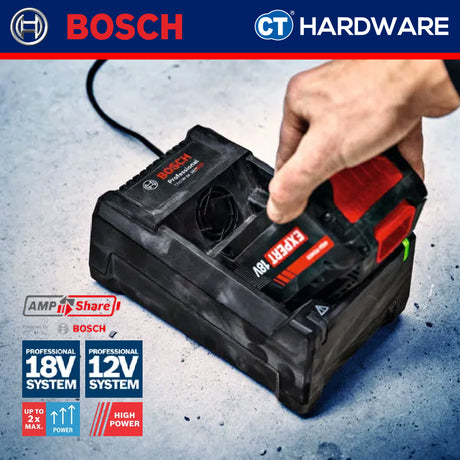 Bosch 1 600 A03 73L Expert Starter Kit 18V Come With 2x Battery 18V 4.0AH EXBA18V-40 + 1x Fast Charger 1600A0373L