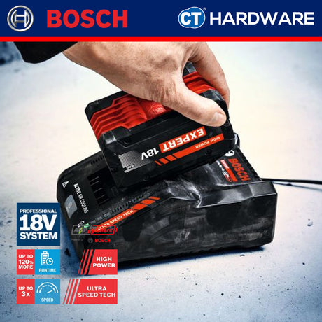 Bosch 1 600 A03 73U Expert Starter Kit 18V Come With 2x Battery 18V 8.0Ah EXBA18V-80 + 1x Fast Charger 1600A0373U