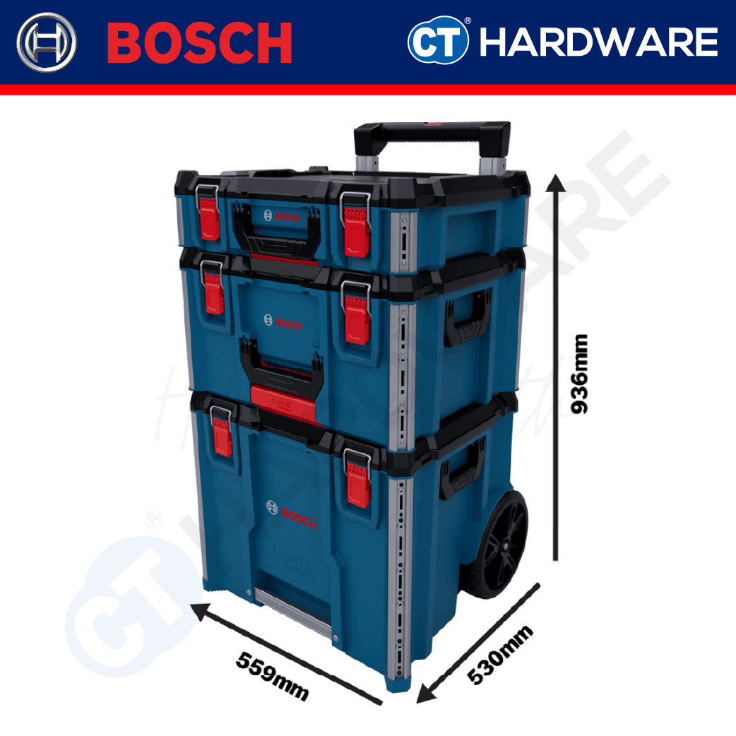 Bosch 1600A037DY L-BOXX Contractor Set 3 Professional Carrying Case System