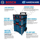 Bosch 1600A037DY L-BOXX Contractor Set 3 Professional Carrying Case System