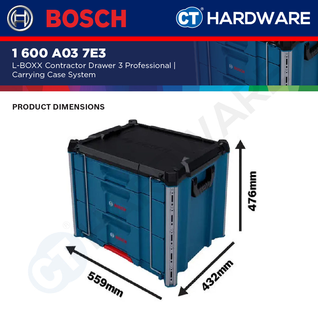 Bosch 1 600 A03 7E3 L-BOXX Contractor Drawer 3 Professional [1600A037E3]