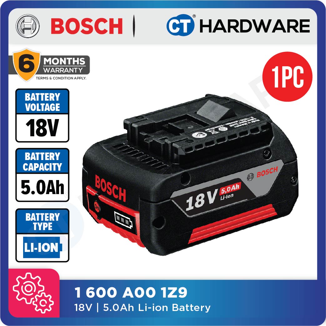 BOSCH ORIGINAL 18V LITHIUM-ION BATTERY PACKS AND CHARGERS [ ProCore ] - 1PC