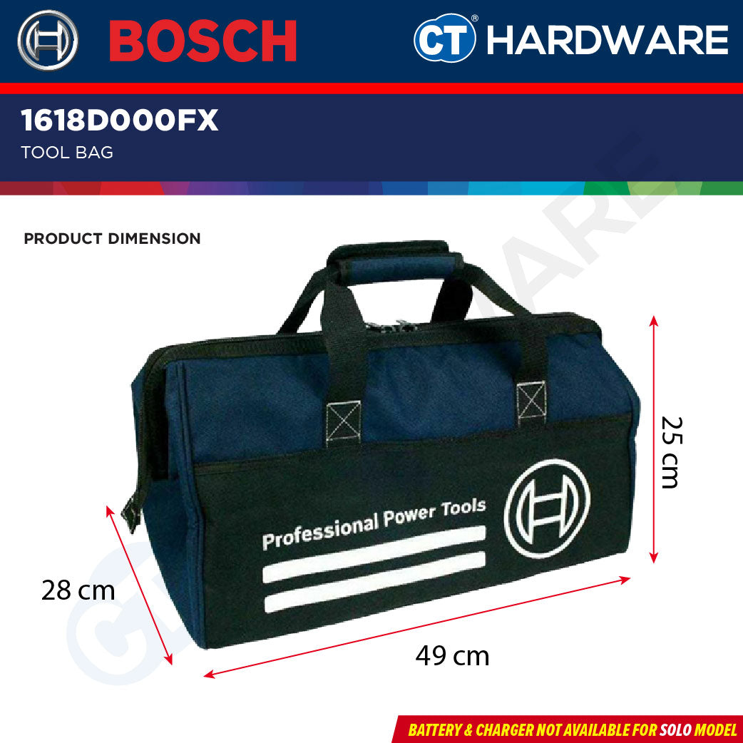 🎁 Bosch 1618D000FX Tool Bag 490mm x 280mm x 250mm (100% off)