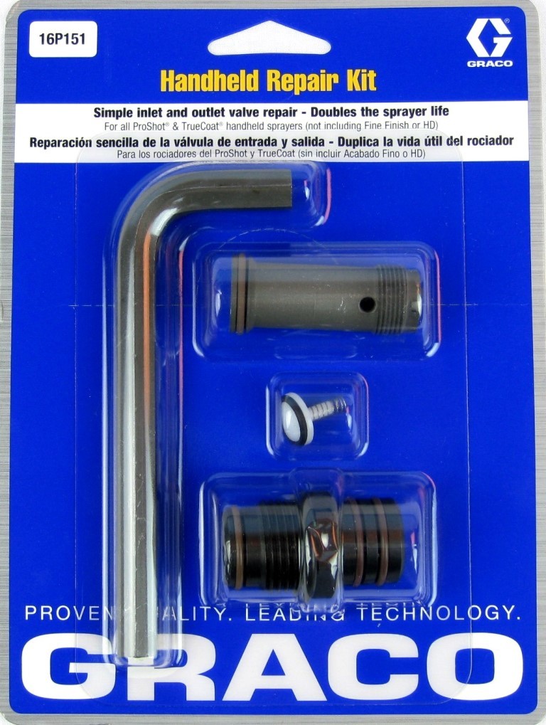 GRACO REPAIR KIT INLET / OUTLET VALVE (ONLY FOR TRUECOAT) 16P151