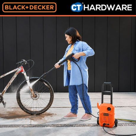 BLACK+DECKER BEPW1300-XD High Pressure Cleaner | 1300W | 110 Bar | 6.6L/min | Compact Electric Pressure Washer