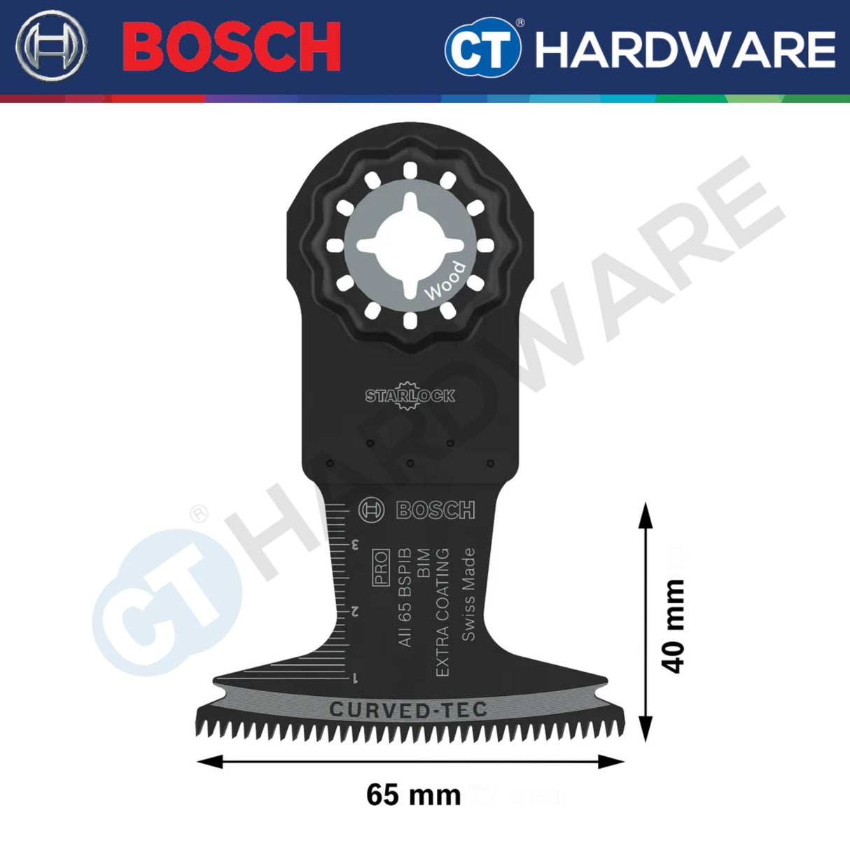 Bosch (AII65BSPB) Plungecut Multi-Cutter Sawblade for HardWood  2608669082