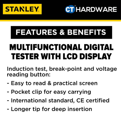 Stanley 66-137-S Digital Voltage Tester