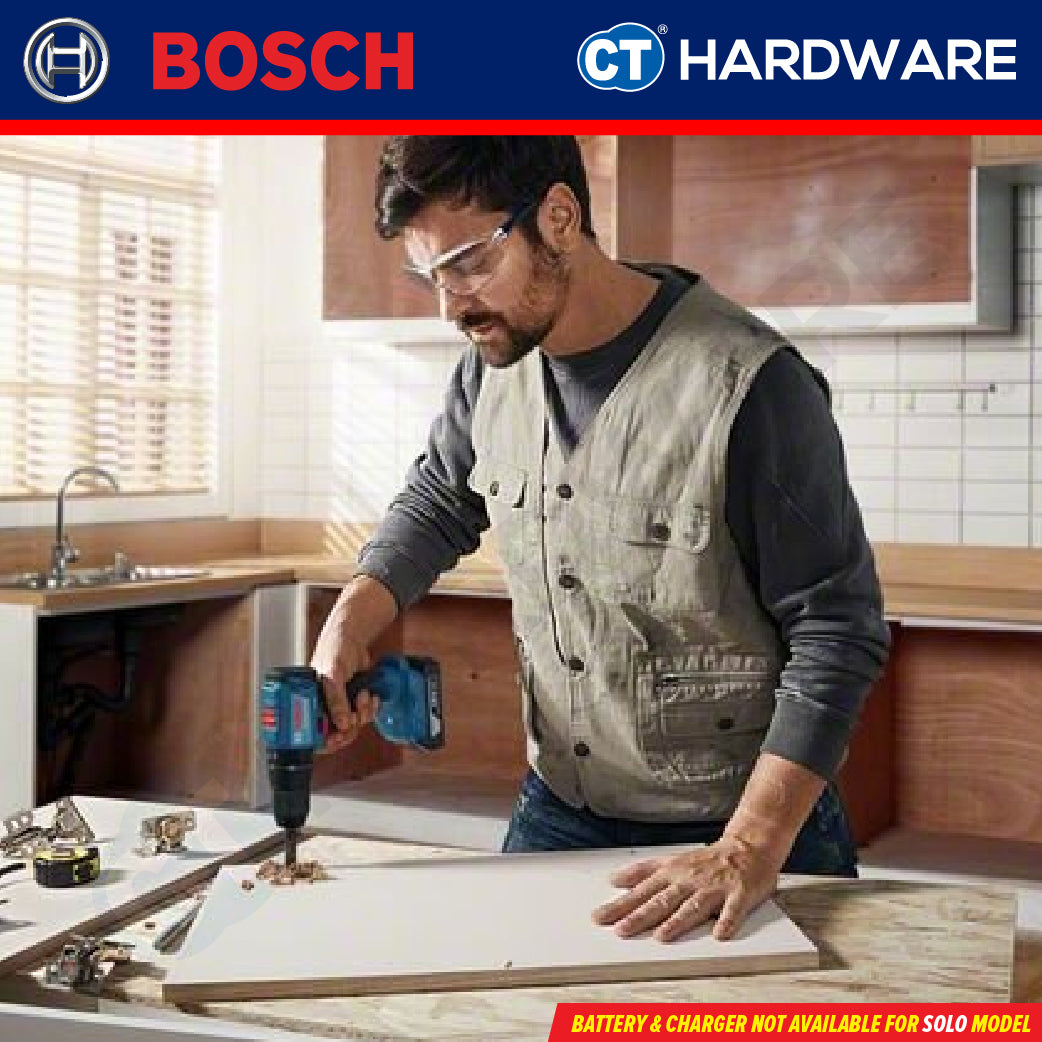 [COMBO-KIT] Bosch 3+1 Cordless 18V Essential GBH 185-LI Rotary Hammer + GWS 180-LI Angle Grinder + GSB 185-LI Impact Drill + Tool Bag