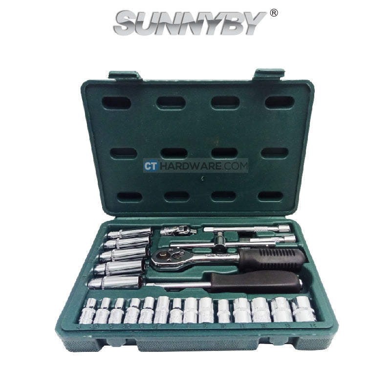 SunnyBy 19512025 1/4" Flank Socket Set 25pcs