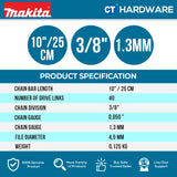 Makita 196205-9 Saw Chain Set For UC3020A Corded Electrical Chainsaw. [ ORIGINAL SPARE PARTS ]