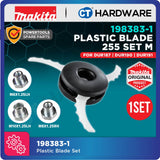 Makita 198383-1 Plastic Blade Set 255mm (Includes 3 Adapters Size) For Grass Trimmer