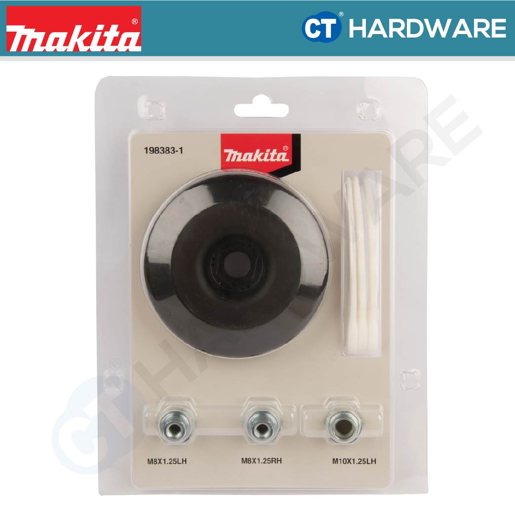 MAKITA 198383-1 PLASTIC BLADE SET 255MM [ M8x1.25RH, M8x1.25LH,  M10x1.25RH ] FOR TRIMMER