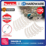 MAKITA 198426-9 PLASTIC BLADE SET 12PCS FOR DUR187L, DUR187U, DUR188L, DUR188U, DUR189, DUR364L, DUR365U, DUR366U