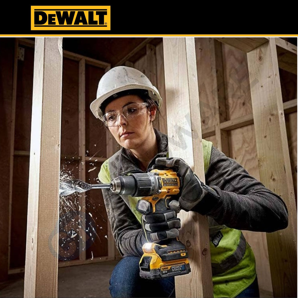 DEWALT DCD806S1T-B1 20V MAX XR Cordless Hammer Drill with 3.5Ah POWERSTACK Battery & Charger