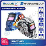 ACCUBIT 1370031023 SOLAR AUTO DARKENING WELDING HELMET (1PC) [ RANDOM DESIGN WILL BE CHOSEN ]