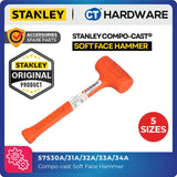 Stanley Oz Compo-Cast Standard Head Soft Face Hammer | Face Diameter(Oz): 10 / 18/ 21/ 42 / 52