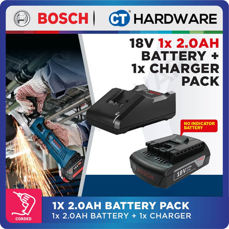 Bosch 18V Lithium-Ion Battery, Charger & Starter Pack (Options Available)