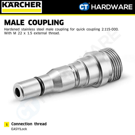 Karcher 21150010 Male Coupling