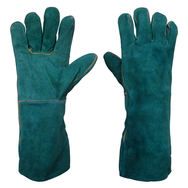 WELDING HAND GLOVE FULLY LEATHER 13 GREEN 22WGFL013G