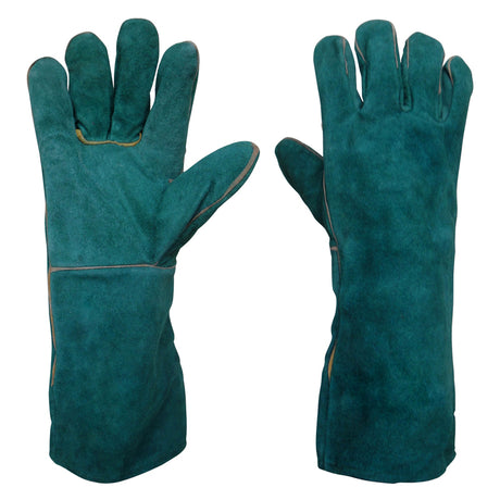 WELDING HAND GLOVE FULLY LEATHER 13 GREEN 22WGFL013G