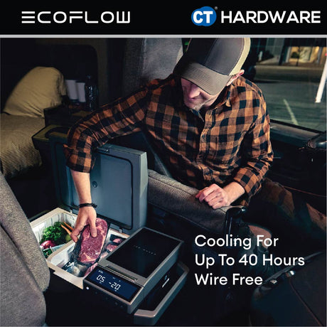 ECOFLOW GLACIER PORTABLE REFRIGERATOR 38L POWER RATING 120W 23KG