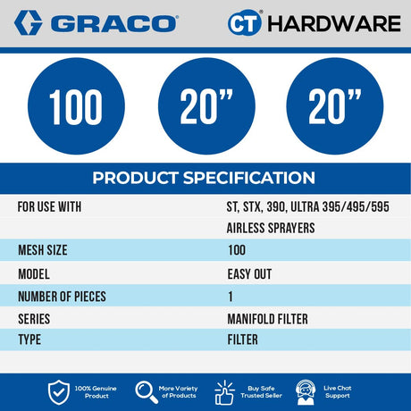 GRACO FILTER 100 MESH 246382