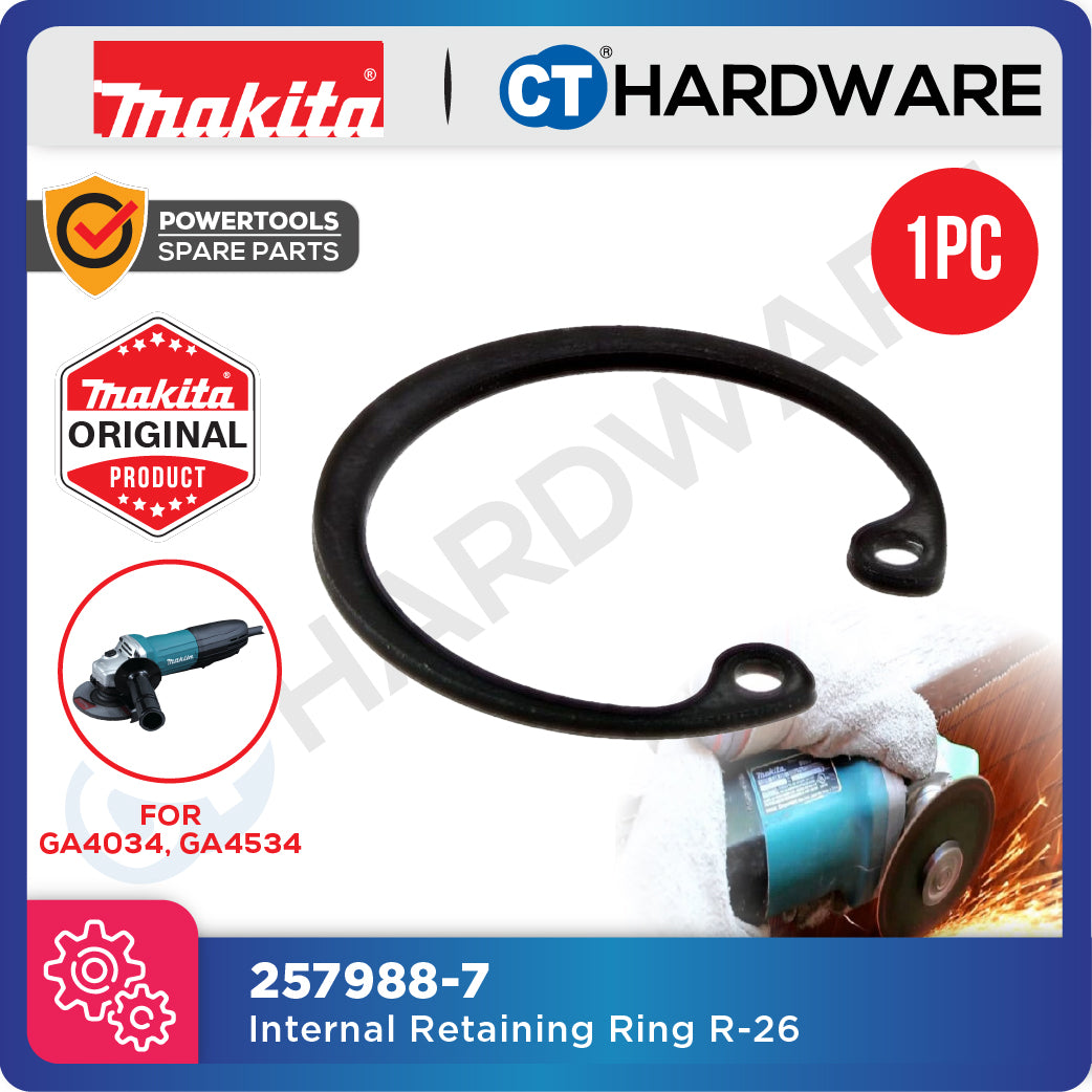 Makita 257988-7 Internal Retaining Ring R-26 for GA4034 & GA4534 Angle Grinder  [ ORIGINAL SPARE PARTS ]
