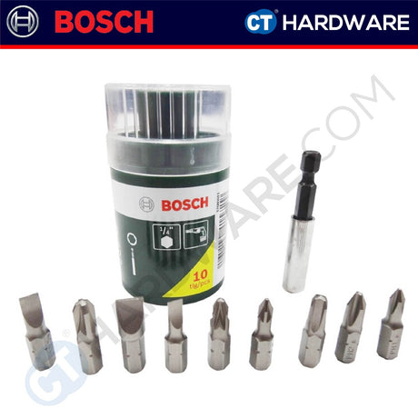 Bosch 2 607 019 454 SCREWDRIVER BIT SET [ 2607019454 ] - 10 PCS