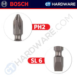 BOSCH 2 608 522 265 SCREWDRIVER BIT 65MM PH2-SL6 GREY [ 2608522265 ] - 1PC