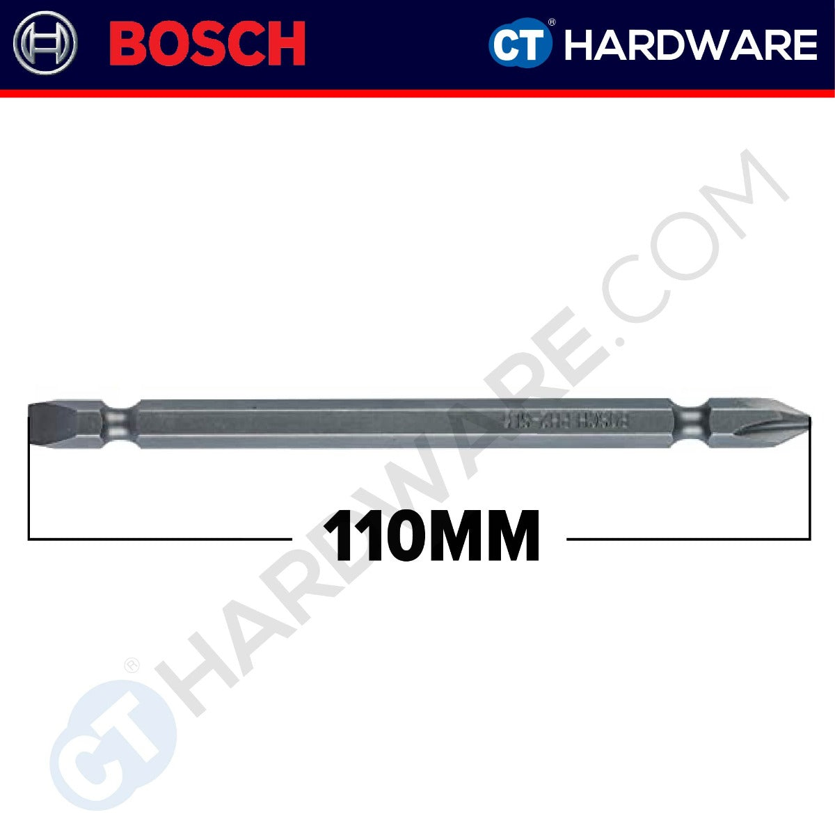 BOSCH 2 608 522 266 SCREWDRIVER BIT 110MM | PH2-SL6 | GREY [ 2608522266 ] - 1PC