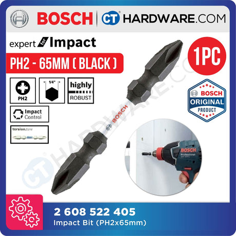 BOSCH IMPACT SCREWDRIVER BIT SIZE PH2x65MM | PH2x110MM | PH2x150MM [ IMPACT BIT ] - 1PC