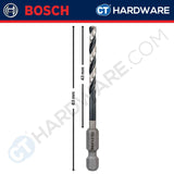 BOSCH IMPACT CONTROL HEX SHANK HSS-G METAL DRILL BIT 1/4" |  SIZE 2-8 MM [ 1PC ]