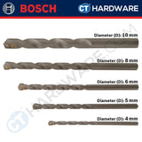 BOSCH 2 608 578 155 MASONRY ( CYL-2 ) STRAIGHT SHANK DRILL BIT SET 4 MM, 5 MM, 6 MM, 8 MM, 10 MM - [  2608578155  ]