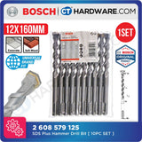 BOSCH 2 608 579 125 SDS PLUS HAMMER DRILL BIT SIZE 12x160MM - 10PCS SET [  2608579125  ]