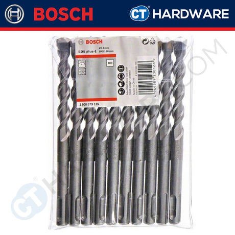 BOSCH 2 608 579 125 SDS PLUS HAMMER DRILL BIT SIZE 12x160MM - 10PCS SET [  2608579125  ]