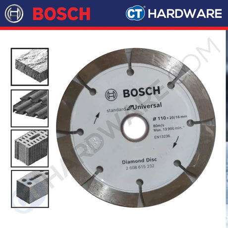 Bosch 2 608 615 232 DIAMOND BLADE 110MM STANDARD FOR UNIVERSAL DCD [ 2608615232 ]